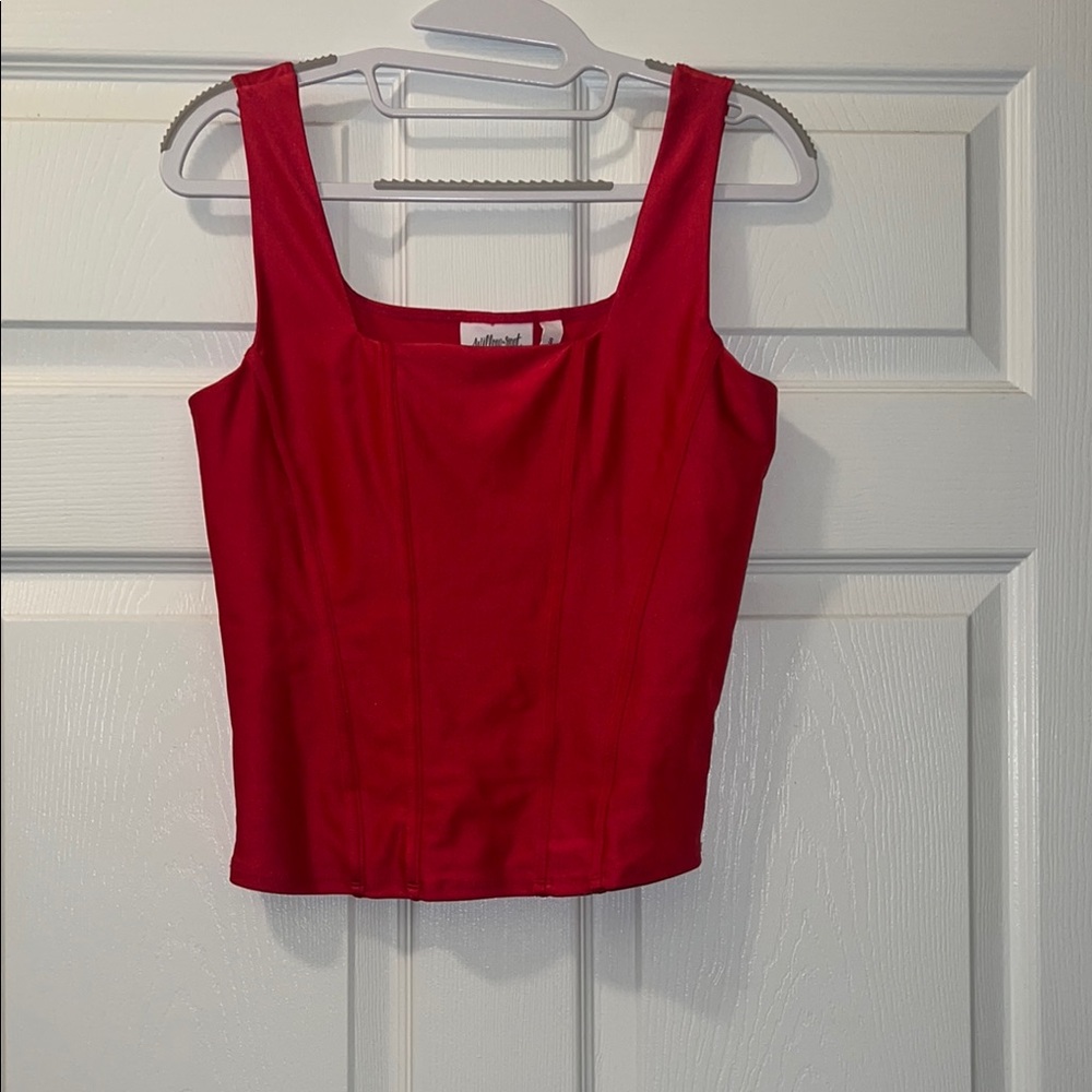 Red Sleeveless Women's Top